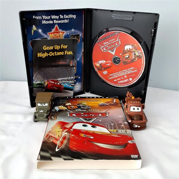 Disney Pixar DVD Cars 2006 Release Plus 2 Mattel Cars; Jeep & Mater Tow Truck - Picture 4 of 8